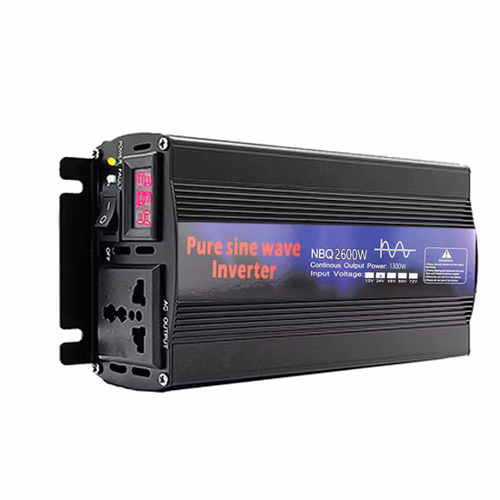 Safesav 2000W 12V/24V/48V DC to AC 110V/220V/230V Pure Sine Wave Solar Power Inverter